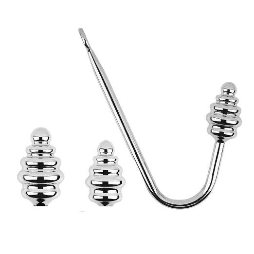 GreatBenefit Set Ribbed Anal 8826 Hook Screw-in 0828